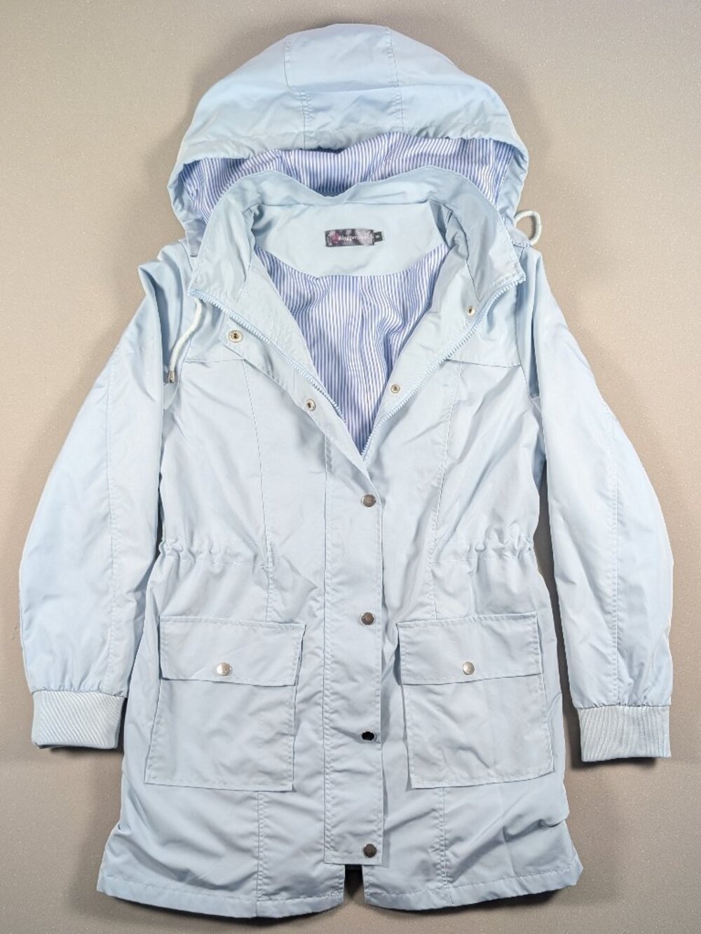 Light Blue Womens Raincoat by Bloggerlove Size Small